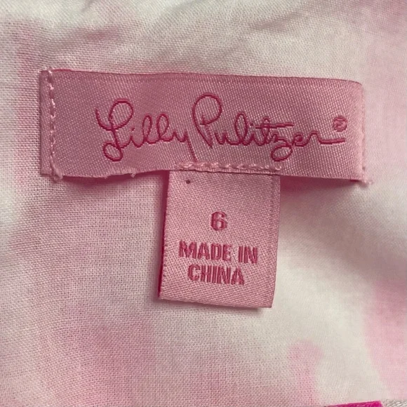 Lilly Pulitzer Size 6 Sleeveless Sheath Dress Lined Elephant Print Pink White - Picture 2 of 10